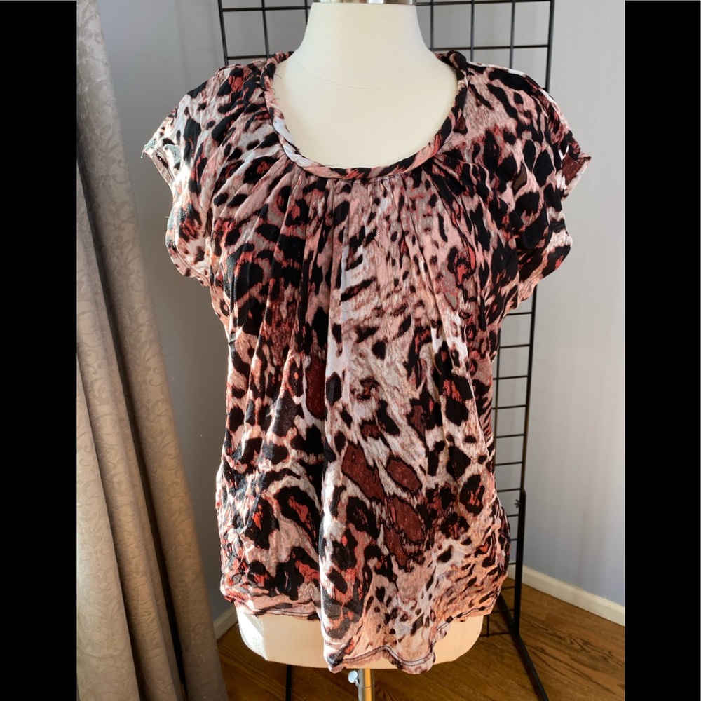 Dana Bachman lined blouse, EUC sz xl